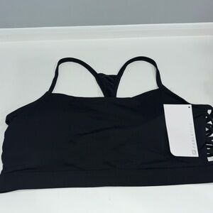 NEW Fabletics Peri Black Sports Bra